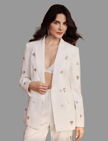 TRAJE DE CHAQUETA CON ADORNO CRISTALES 6 CLRS