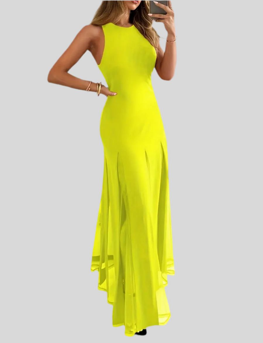VESTIDO CON TRANSPARENCIAS 4 CLRS