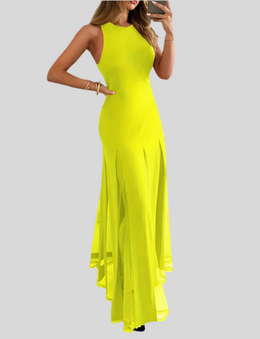 VESTIDO CON TRANSPARENCIAS 4 CLRS