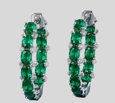 PENDIENTES PEQUEÑO ARO PIEDRAS