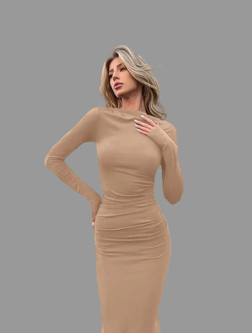 VESTIDO LARGO DE LYCRA SIRENA 6 CLRS