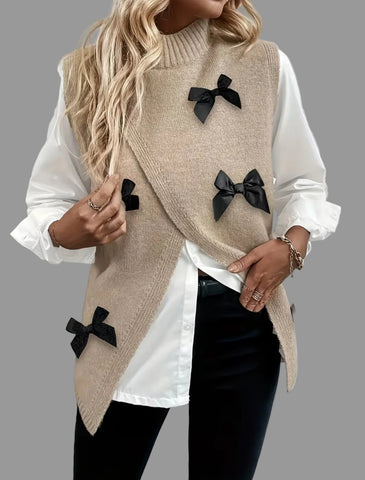 CHALECO DE PUNTO CRUZADO LAZOS 4 CLRS