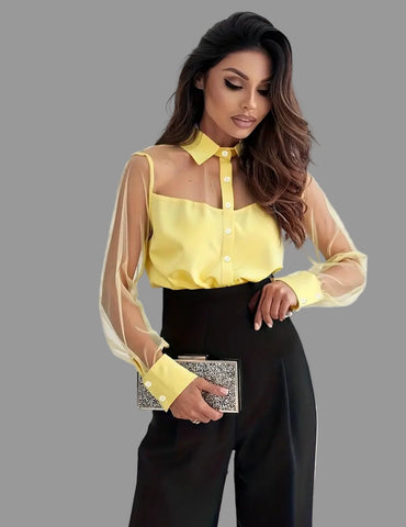 CAMISA CAMISERA SEMITRANSPARENTE