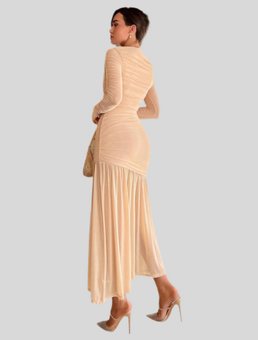 VESTIDO DE TUL DRAPEDO 19 CLRS