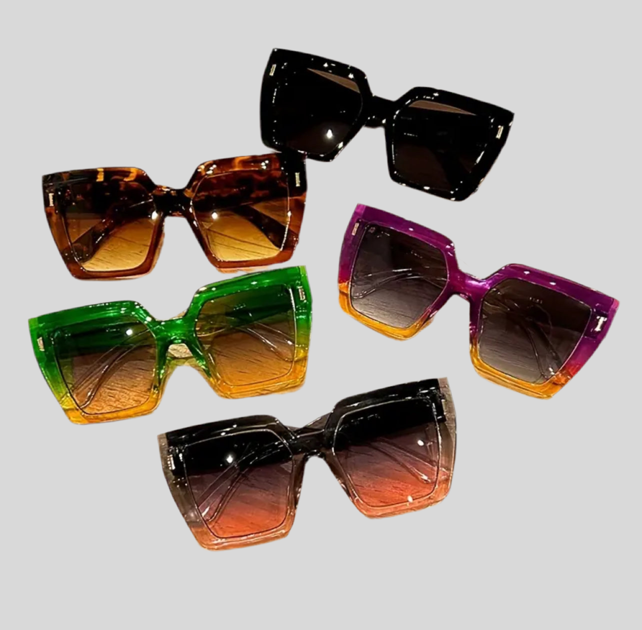 GAFAS DE METACRILATO BICOLOR  5 CLRS