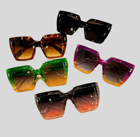 GAFAS DE METACRILATO BICOLOR  5 CLRS