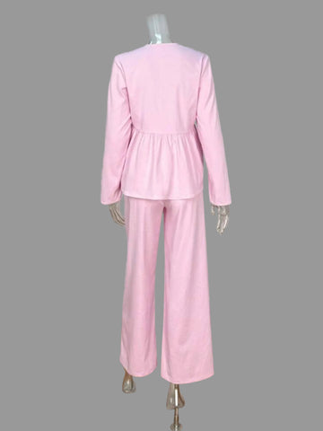 CONJUNTO CON TOP FRUNCIDO