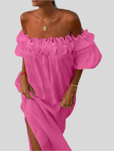 VESTIDO VERANO OPEN SHOULDERS 6 CLRS