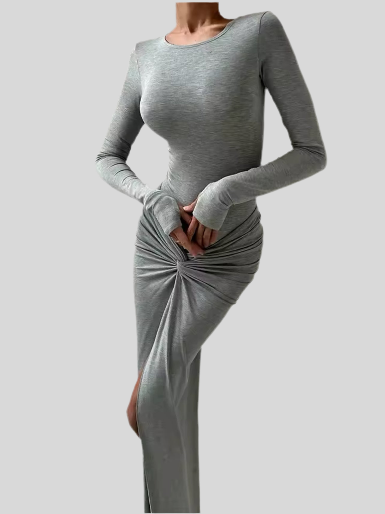 M/L BODY SET WITH DRAPED SKIRT