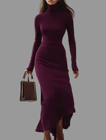 VESTIDO MIDI ENTALLADO SIRENA