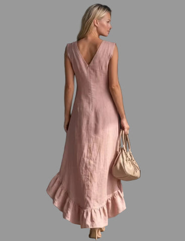 VESTIDO POLISÓN ESCOTE UVE 5 CLRS