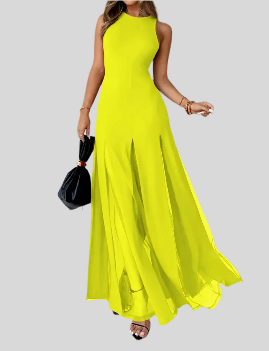VESTIDO CON TRANSPARENCIAS 4 CLRS