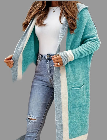 CARDIGAN LARGO CON CAPUCHA 5 CLRS