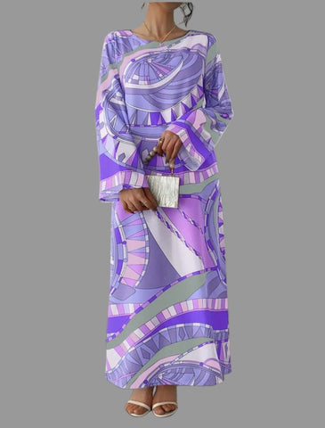 KAFTAN LARGO ESTAMPADO 2 CLRS