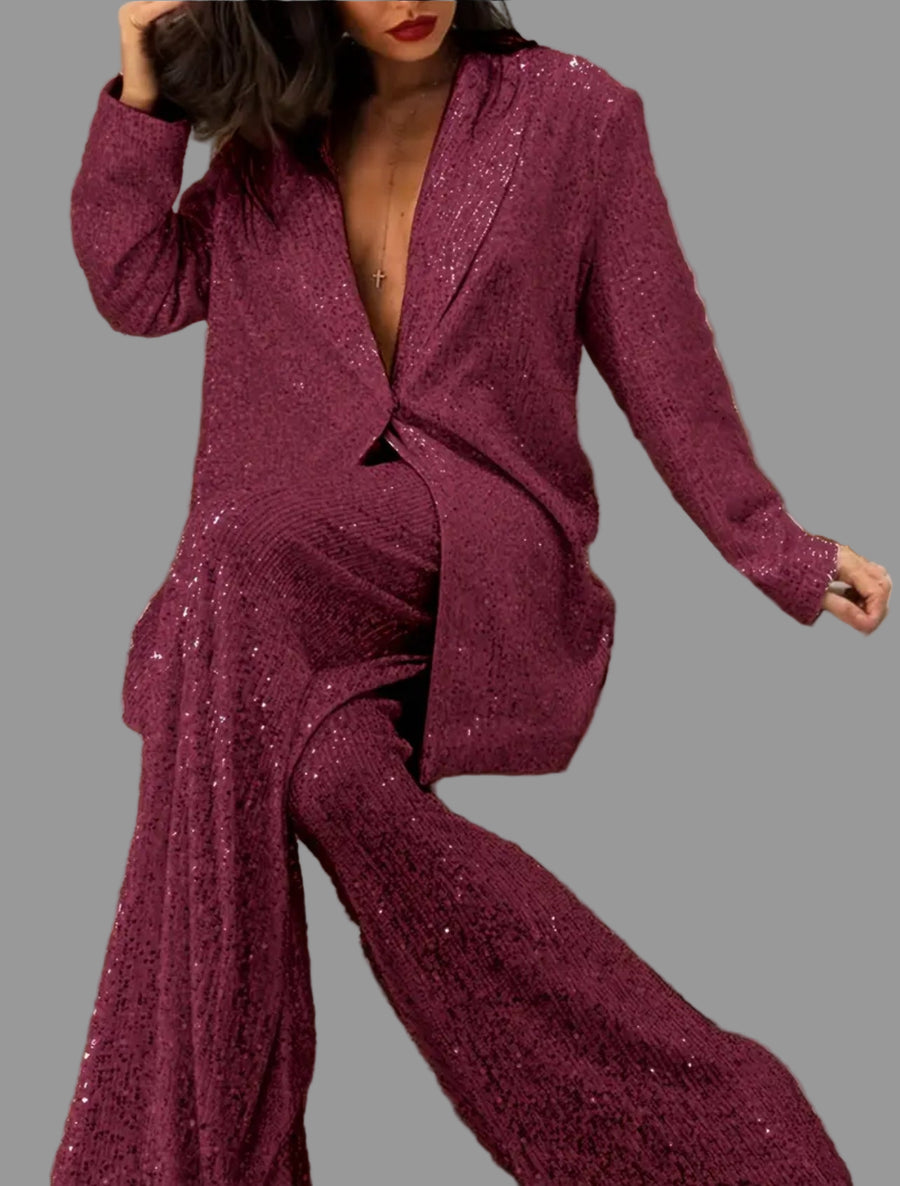 CONJUNTO DE PANTALÓN OVRSIZED LENTEJUELAS 5 CLRS