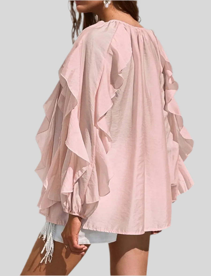 CAMISA AMPLIA CON VOLANTES 4 CLRS