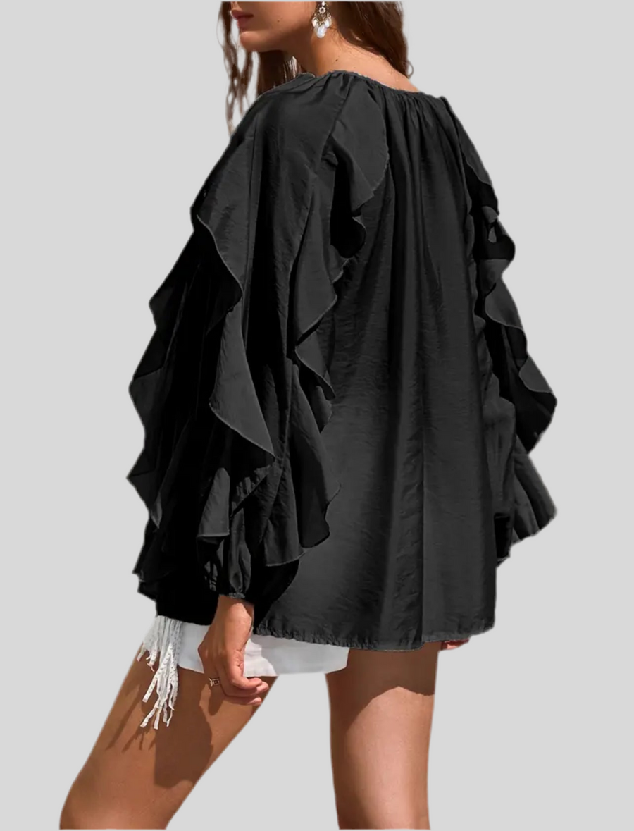 CAMISA AMPLIA CON VOLANTES 4 CLRS