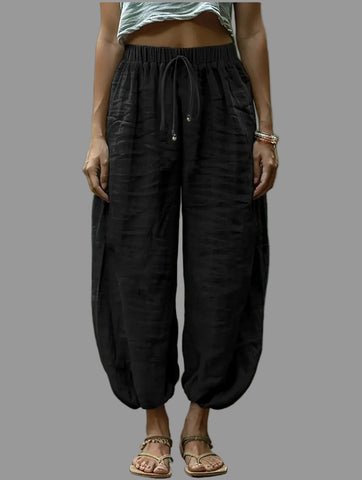 PANTALON HAREM CINTURA GOMA 6 CLRS