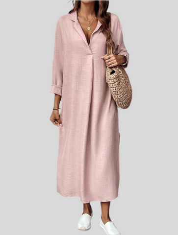 VESTIDO TÚNICA CON ESCOTE 5 CLRS
