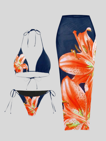 CONJUNTO DE BIKINI Y FALDA NET 16 CLRS