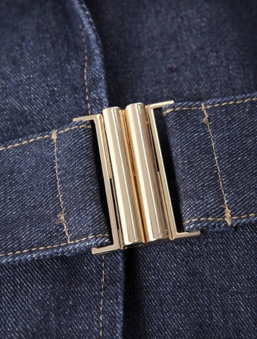 CHAQUETA VAQUERA CON CINTURÓN ELÁSTICO