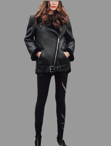 CAZADORA ESTILO BIKER CUERO ECO 2 CLR