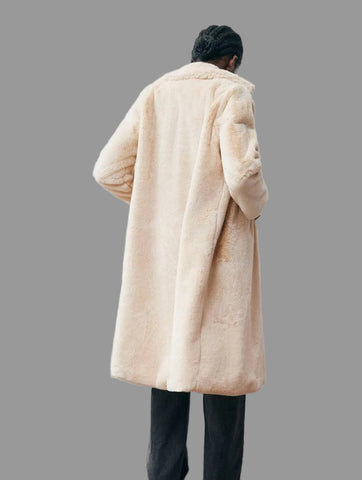 ABRIGO CRUZADO PELUCHE FAUX FUR