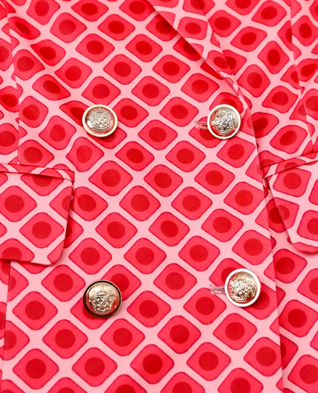 PRINTED DOUBLE-BREAKED JACKET SUIT