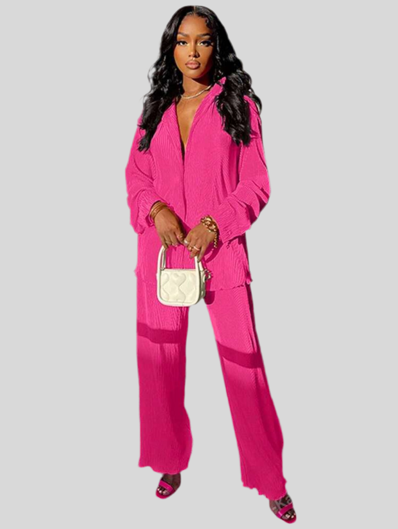 OVERSIZE PLEATED SET 16 CLRS