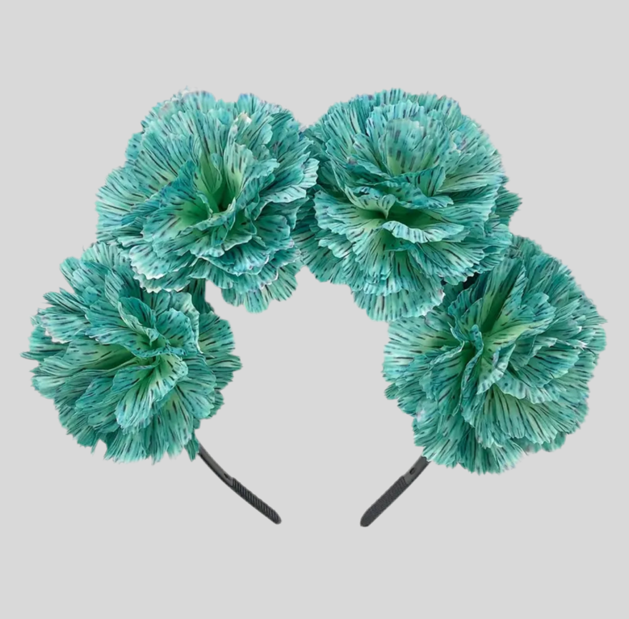DIADEMA TOCADO DE FLORES GRANDE 9 CLRS