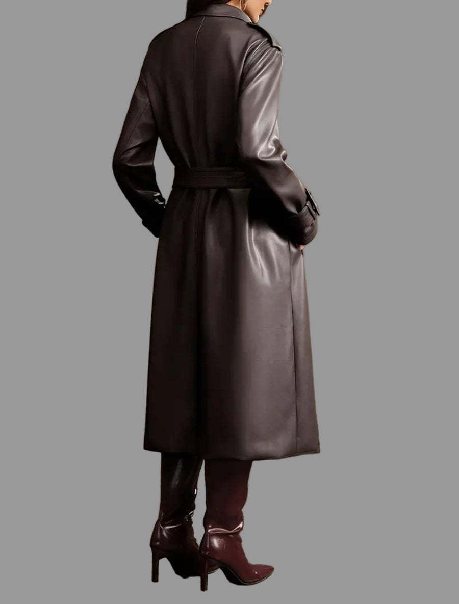 ABRIGO DE NAPA ECOPIEL CON COMANDOS 2 CLRS