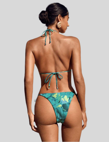 BIKINI DE TRIANGULO ESTAMPADO