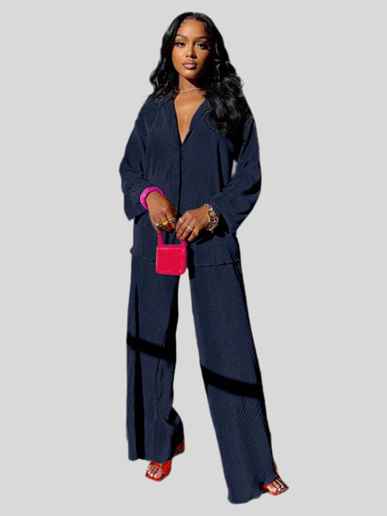 OVERSIZE PLEATED SET 16 CLRS