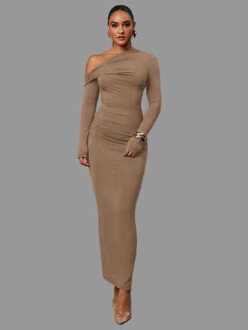 VESTIDO DE LYCRA LARGO 6 CLRS