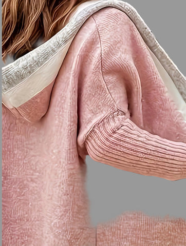 CARDIGAN LARGO CON CAPUCHA 5 CLRS