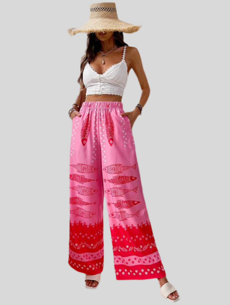 PANTALÓN DE VERANO ESTAMPADO 7 CLRS