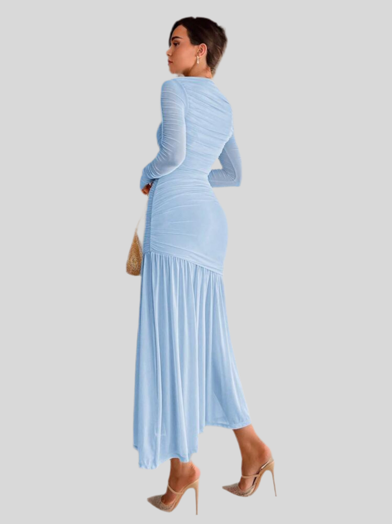 VESTIDO DE TUL DRAPEDO 19 CLRS