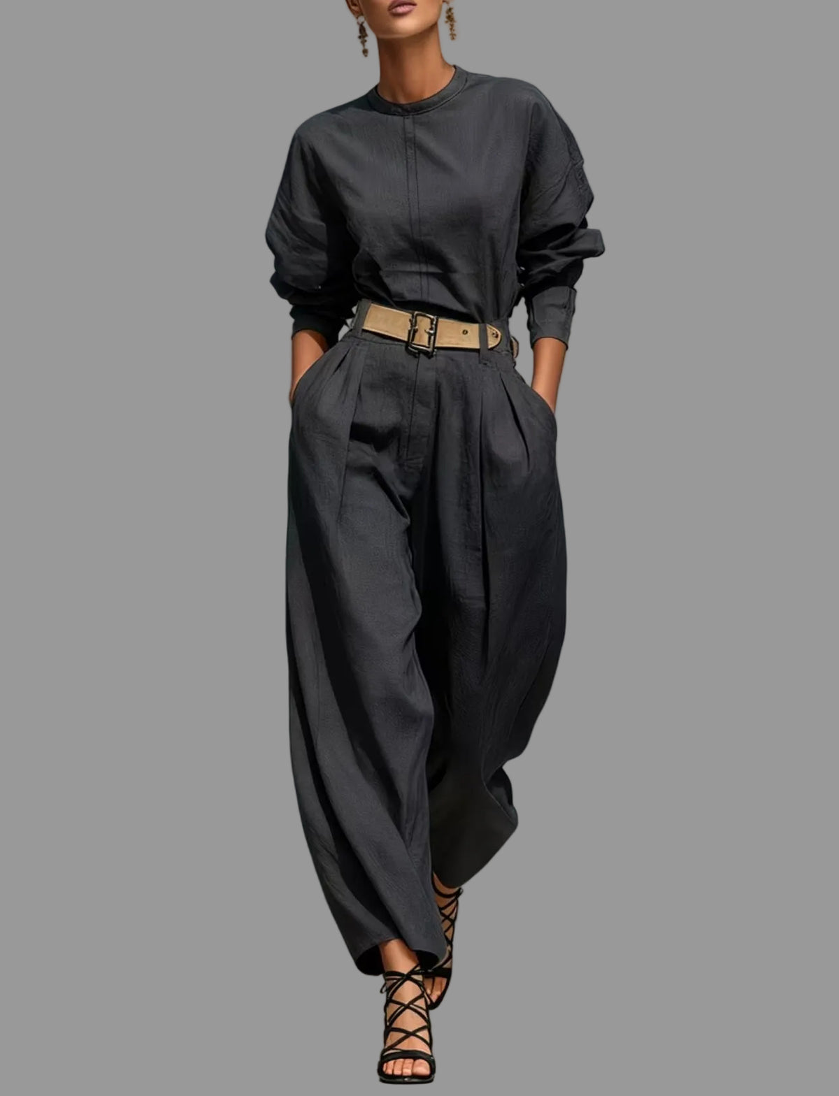 PANTALONES NEGROS ART FIC