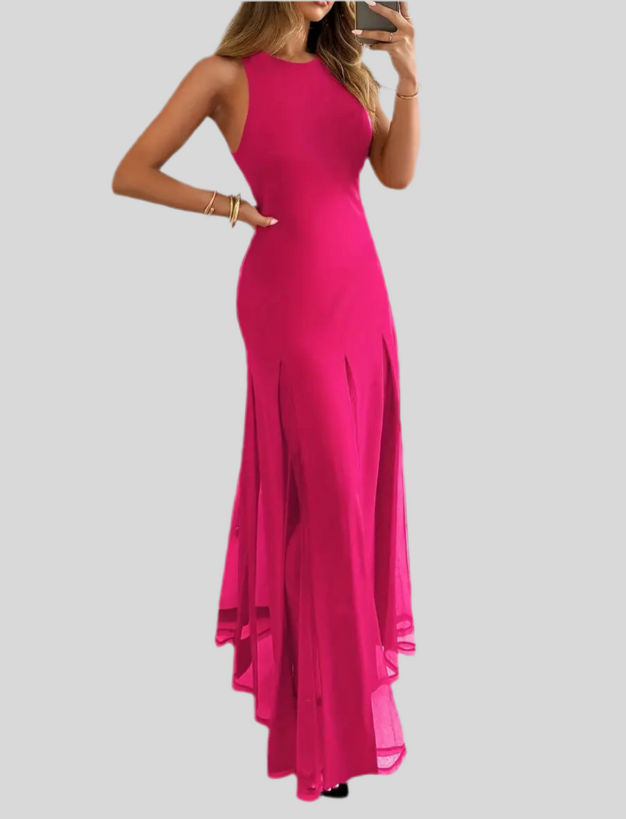 VESTIDO CON TRANSPARENCIAS 4 CLRS
