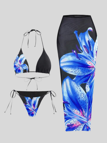 CONJUNTO DE BIKINI Y FALDA NET 16 CLRS