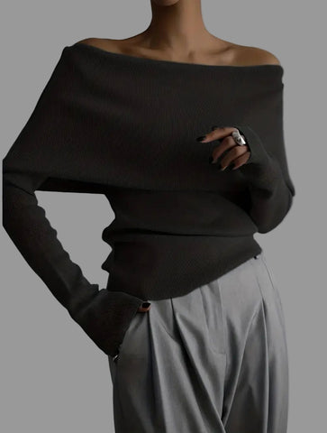 JERSEY ENTALLADO CUELLO AMPLIO  3 CLRS