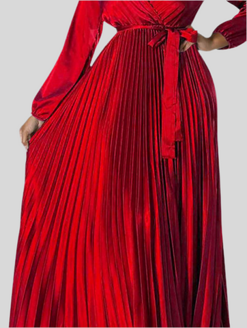VESTIDO CRUZADO PLISADO 8 CLRS