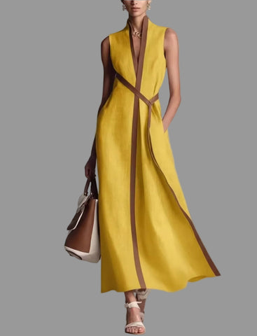 VESTIDO BORDE CONTRASTE SABRINA 5 CLRS