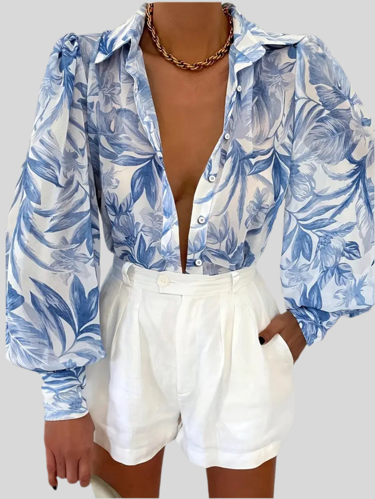 CAMISA MANGA ABULLONADA 4 CLRS