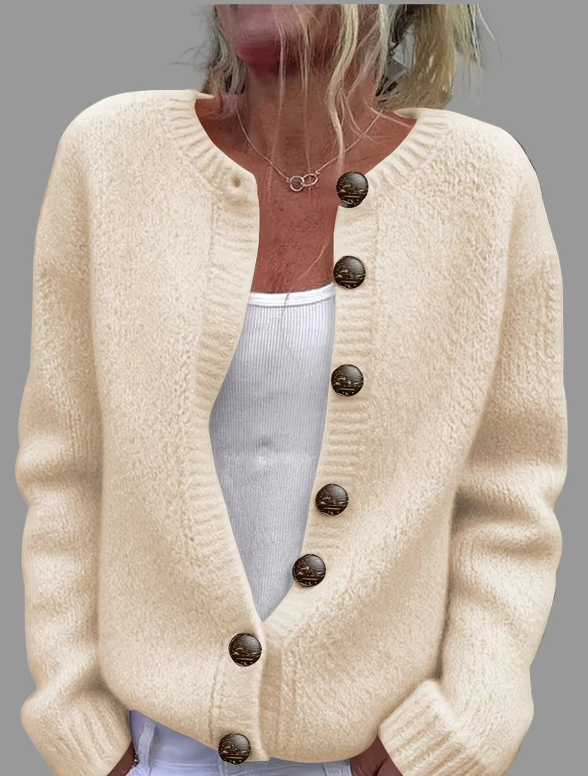 CHAQUETA DE PUNTO CUELLO CAJA 8 CLRS