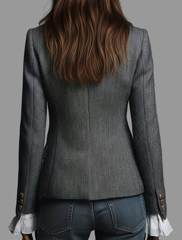 BLAZER ENTALLADA DOBLE BOTONADURA