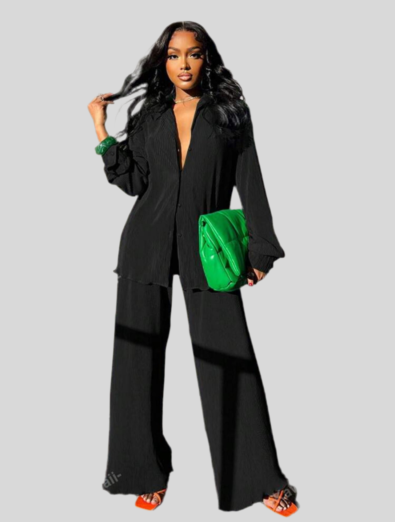 OVERSIZE PLEATED SET 16 CLRS