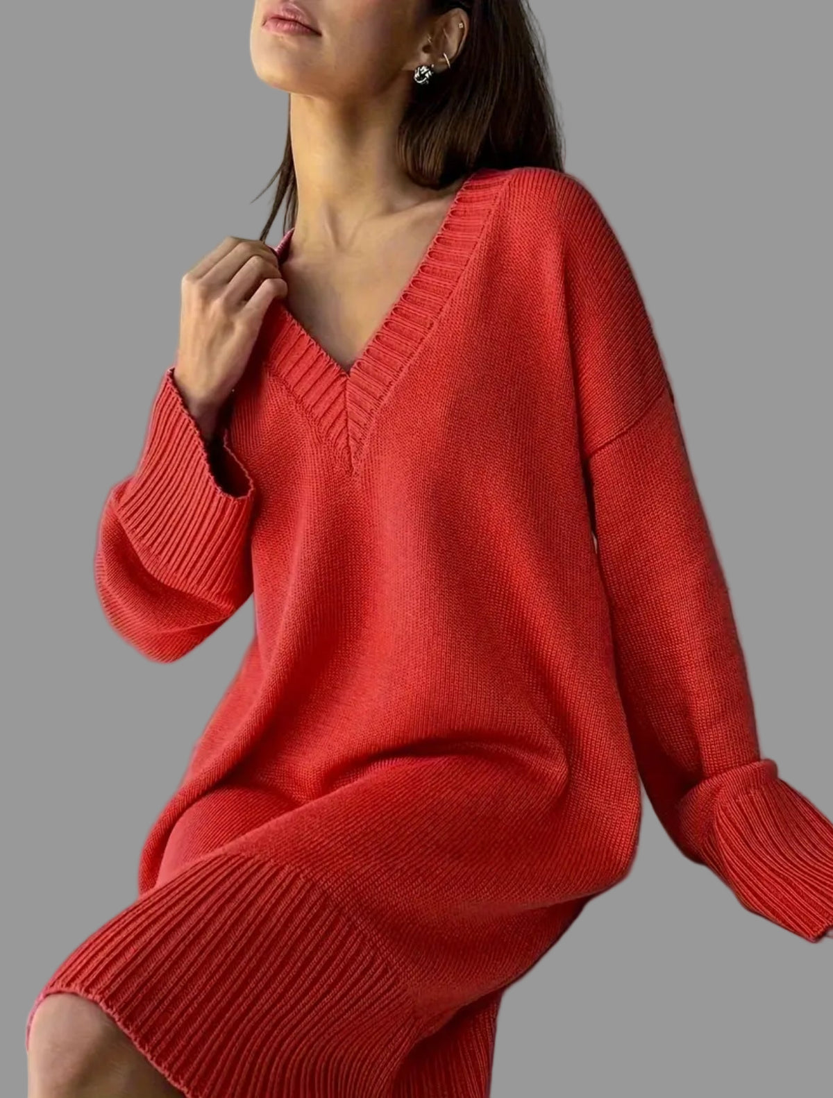 VESTIDO JERSEY DE PUNTO OVERSIZED 5 CLRS