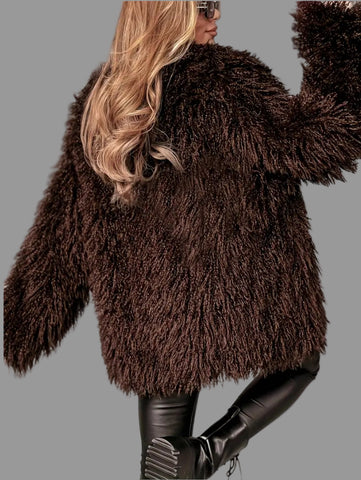 CHAQUETÓN DE PELO ECOLÓGICO MONGOLIA