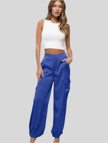 PANTALÓN CARGO SATÉN 7 CLRS